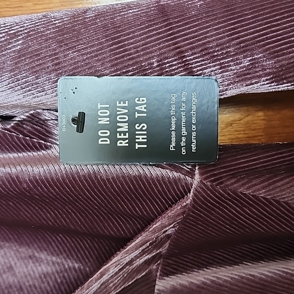 Express Velvet Surplice Fit and Flare Dress - Picture 6 of 9